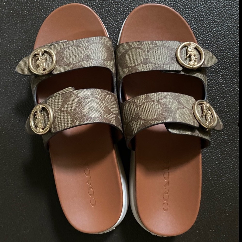 Gable signature Coach sandal slide (NWOB)